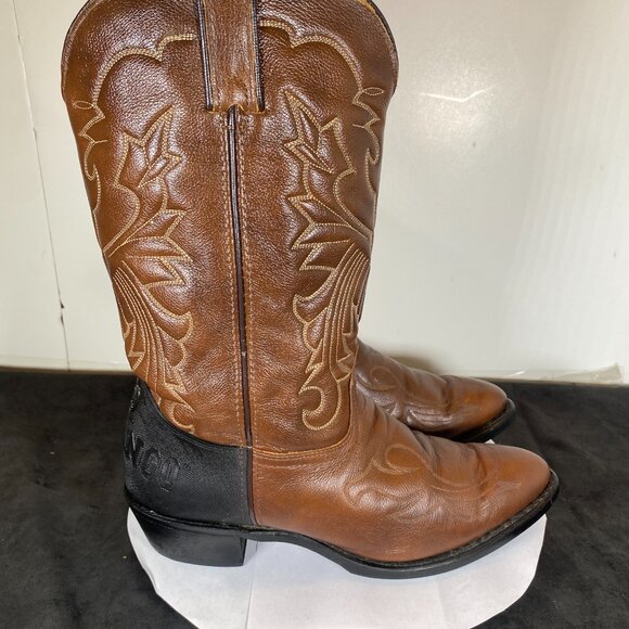 Men's 10D Vintage Durango Brown Work Boot with Rubber Heel, Vintage Durango - Picture 6 of 11